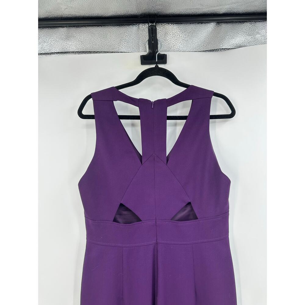 Black Halo Womens Dress Size 12 Purple Cocktail Evening Going Out - Picture 5 of 16